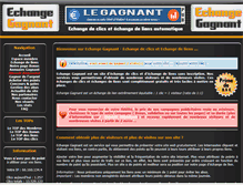 Tablet Screenshot of echangegagnant.com